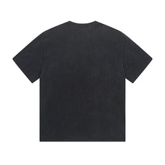 Black Street Vintage Washed T-Shirt (Crafted Print) 1027