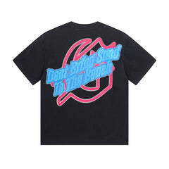 Black Street Vintage Washed T-Shirt (Crafted Print) 1052