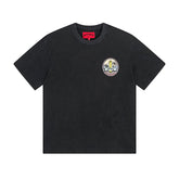 Black Street Vintage Washed T-Shirt (Crafted Print) 1056