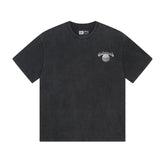 Black Street Vintage Washed T-Shirt (Crafted Print) 1093