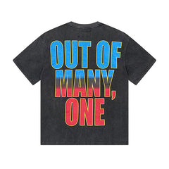 Black Street Vintage Washed T-Shirt (Crafted Print) 1170