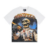 White Street Vintage Washed T-Shirt (Crafted Print) 3016
