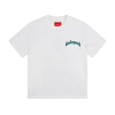 White & Beige Street Vintage Washed T-Shirt (Crafted Print) 3020