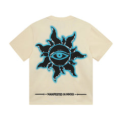 Beige Street Vintage Washed T-Shirt (Crafted Print) 3032