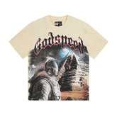 Beige Street Vintage Washed T-Shirt (Crafted Print) 3050