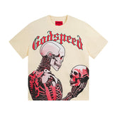 Beige Street Vintage Washed T-Shirt (Crafted Print) 3060