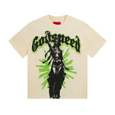Beige Street Vintage Washed T-Shirt (Crafted Print) 3061