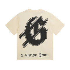 Beige Street Vintage Washed T-Shirt (Crafted Print) 3062