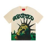 Beige Street Vintage Washed T-Shirt (Crafted Print) 3069