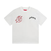 White Street Vintage Washed T-Shirt (Crafted Print) 3072