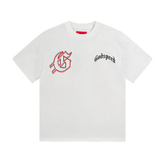 White Street Vintage Washed T-Shirt (Crafted Print) 3072