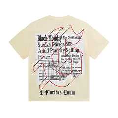 Beige Street Vintage Washed T-Shirt (Crafted Print) 3079