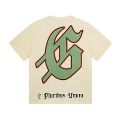 Beige Street Vintage Washed T-Shirt (Crafted Print) 3108