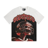 White Street Vintage Washed T-Shirt (Crafted Print) 3122