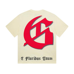 Beige Street Vintage Washed T-Shirt (Crafted Print) 3129