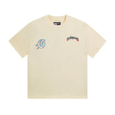 Beige Street Vintage Washed T-Shirt (Crafted Print) 3138