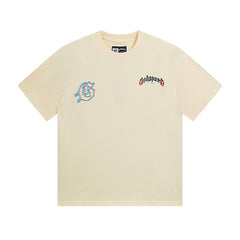 Beige Street Vintage Washed T-Shirt (Crafted Print) 3138