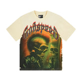 Beige Street Vintage Washed T-Shirt (Crafted Print) 3169