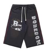 Boredom Kills Collegiate Sweatshorts Vintage Black