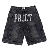 Project Capri Triple Pocket Jorts Black