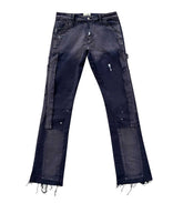 Triple Sevens Flared Denim Navy