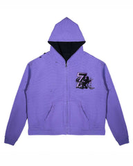 Triple Sevens Trap Reversible Zip Up Hoodie Black