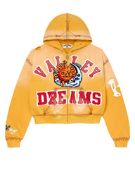 Vale Forever Sunny Zip Up Hoodie Yellow