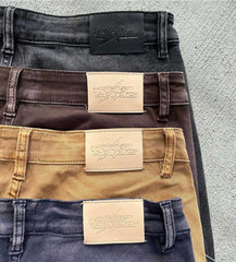 Triple Sevens Flared Denim Khaki