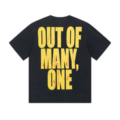 Black Street Vintage Washed T-Shirt (Crafted Print) 1011