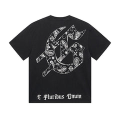 Black Street Vintage Washed T-Shirt (Crafted Print) 1029