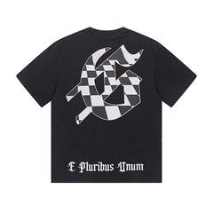 Black Street Vintage Washed T-Shirt (Crafted Print) 1036