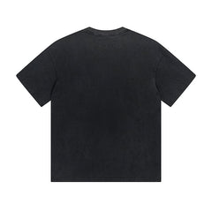 Black Street Vintage Washed T-Shirt (Crafted Print) 1053