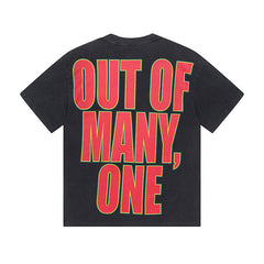 Black Street Vintage Washed T-Shirt (Crafted Print) 1068