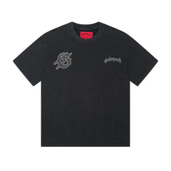 Black Street Vintage Washed T-Shirt (Crafted Print) 1092