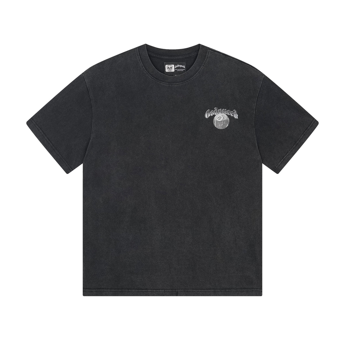 Black Street Vintage Washed T-Shirt (Crafted Print) 1093