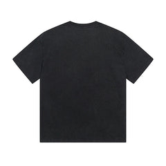 Black Street Vintage Washed T-Shirt (Crafted Print) 1095