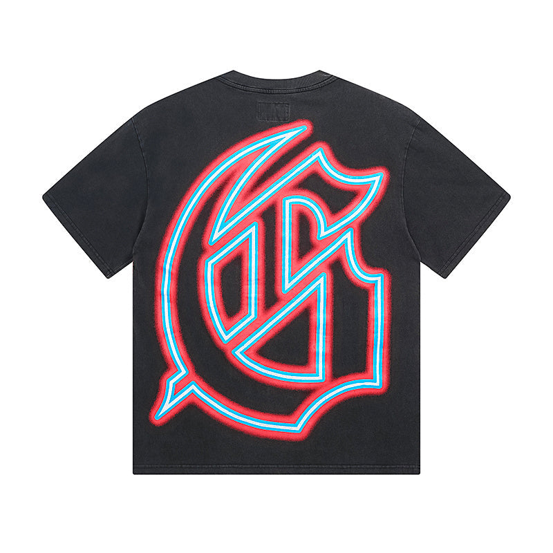 Street Vintage Washed T-Shirt (Crafted Print) 1135