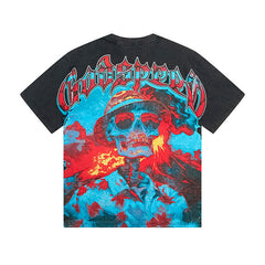 Black Street Vintage Washed T-Shirt (Crafted Print) 1138
