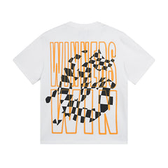 White Street Vintage Washed T-Shirt (Crafted Print) 3016