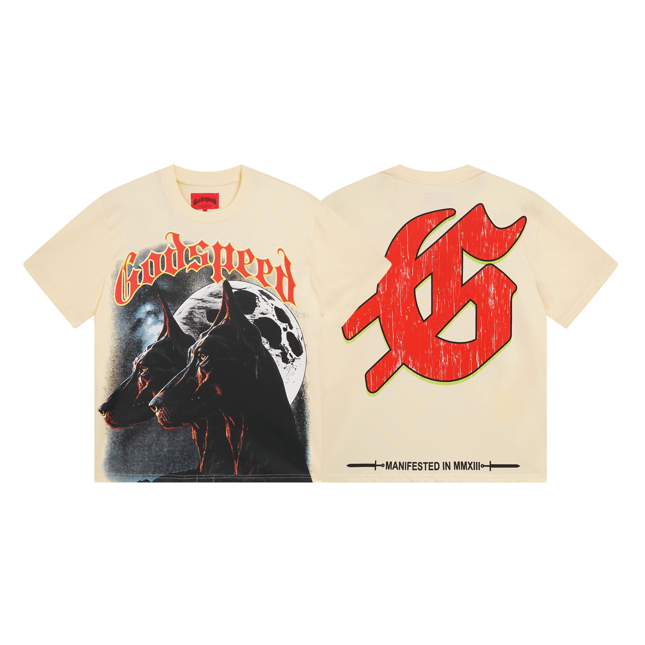 Beige Street Vintage Washed T-Shirt (Crafted Print) 3033