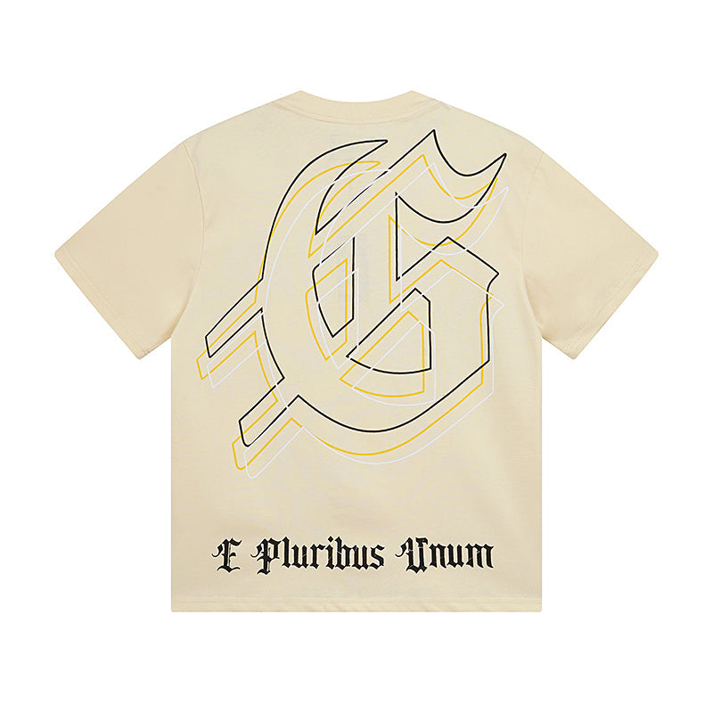 Beige Street Vintage Washed T-Shirt (Crafted Print) 3050
