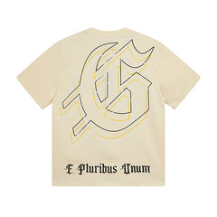Beige Street Vintage Washed T-Shirt (Crafted Print) 3050