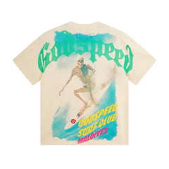 Beige Street Vintage Washed T-Shirt (Crafted Print) 3056