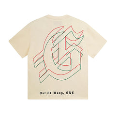 Beige Street Vintage Washed T-Shirt (Crafted Print) 3060