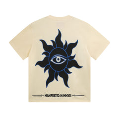 Beige Street Vintage Washed T-Shirt (Crafted Print) 3066