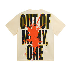 Beige Street Vintage Washed T-Shirt (Crafted Print) 3071