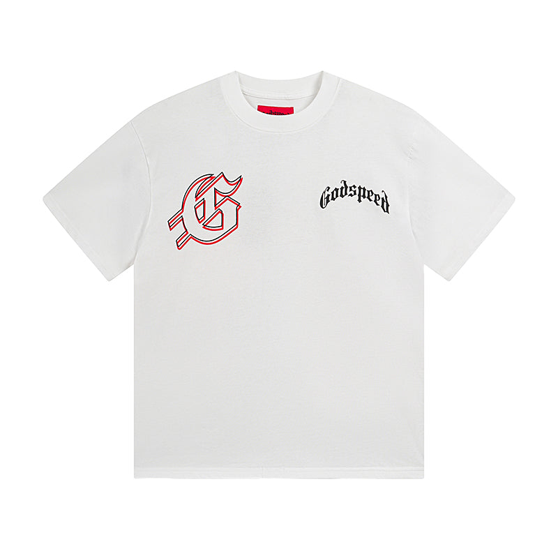 White Street Vintage Washed T-Shirt (Crafted Print) 3072