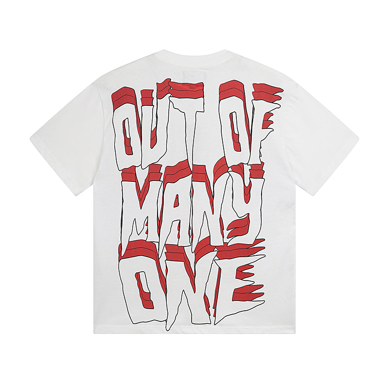 White Street Vintage Washed T-Shirt (Crafted Print) 3087