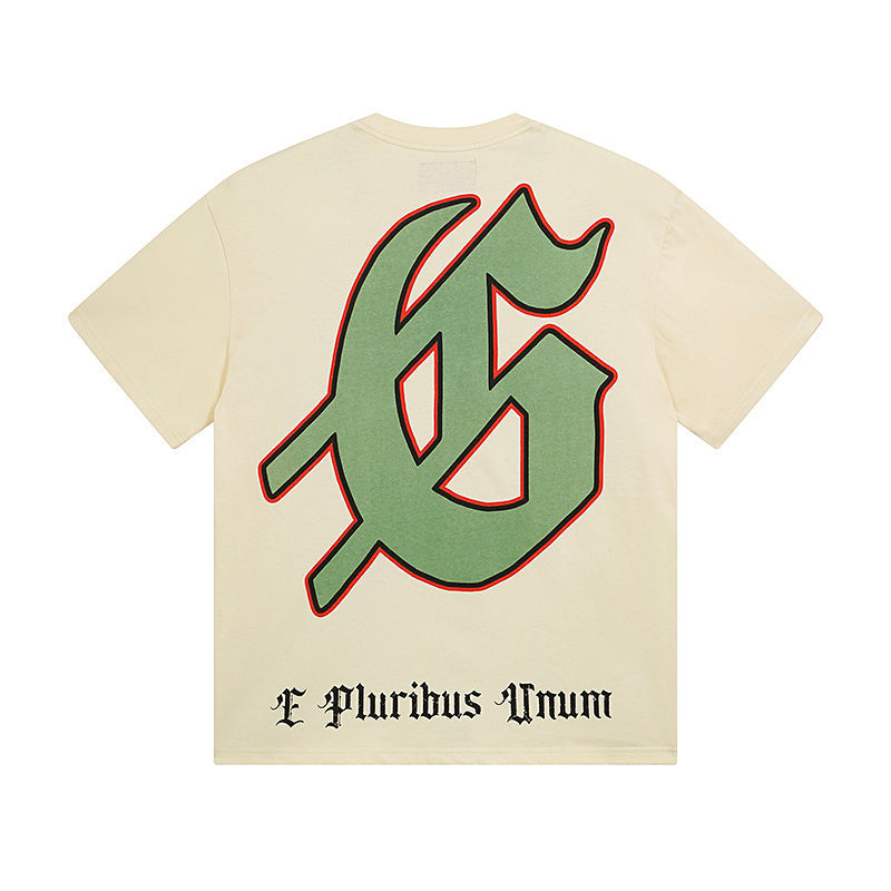Beige Street Vintage Washed T-Shirt (Crafted Print) 3108