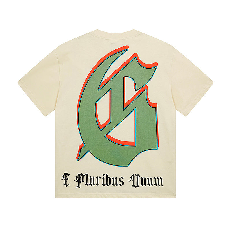 Beige Street Vintage Washed T-Shirt (Crafted Print) 3111